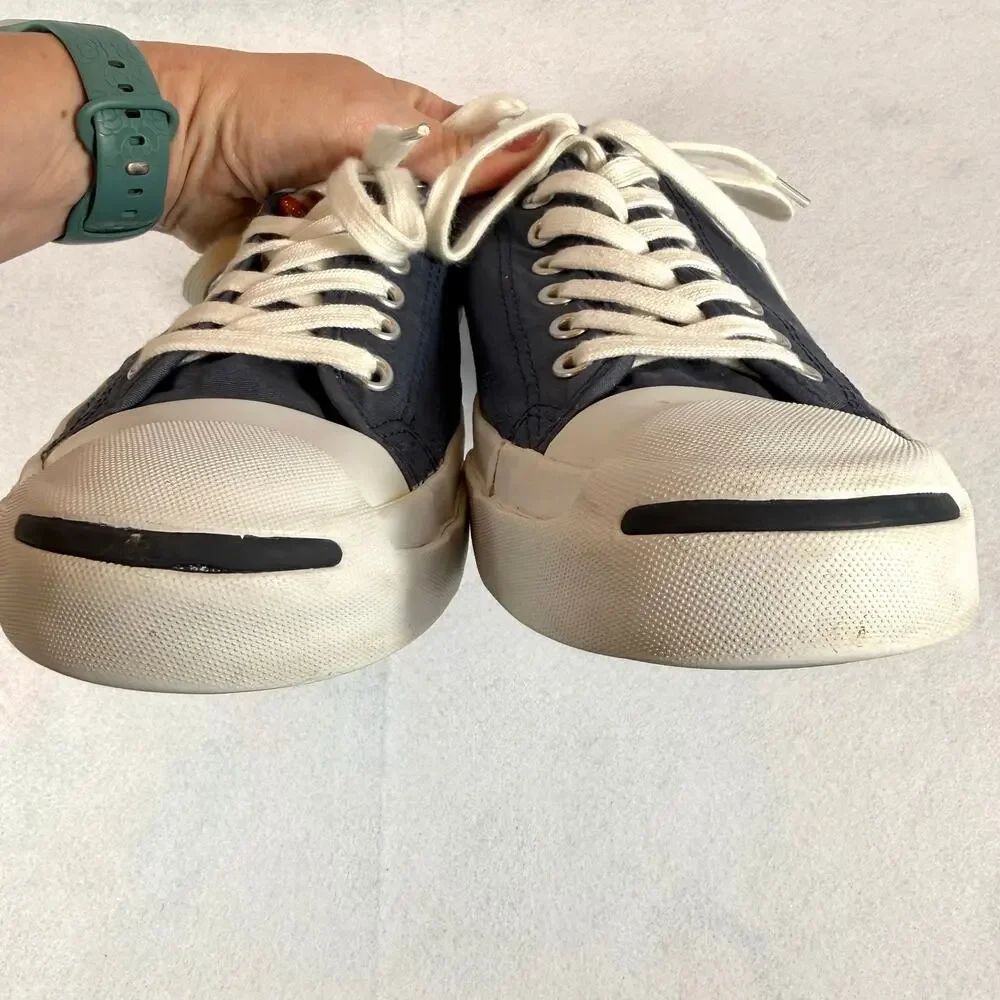 Converse Jack Purcell Sneakers Mens 10.5 Womens 12 Blue Canvas Shoes